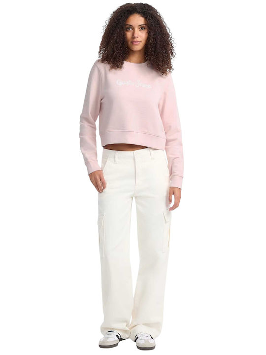 Cropped Γυναικείο Φούτερ Pink