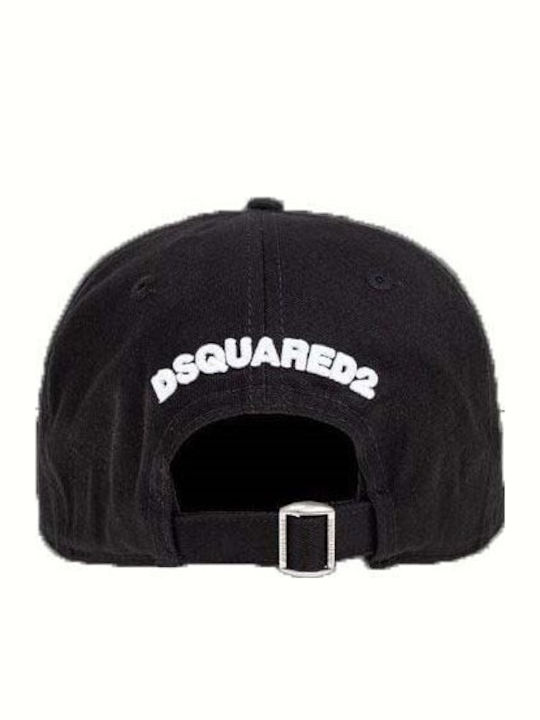 Dsquared2 Șapcă Baseball Icon New Generation Pentru Bărbați Negru-Alb