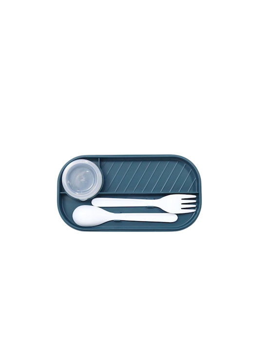 Uncle George Microwave Plastic Lunch Box Blue 1000ml