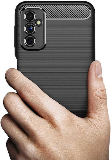 Spacecase Carbon Back Cover Σιλικόνης Μαύρο (Galaxy M52)