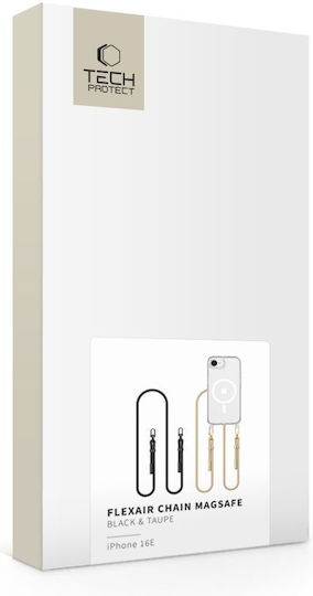 Tech-Protect Flexair Chain Back Cover Plastică / Silicon Bej (iPhone 17e / 16e)