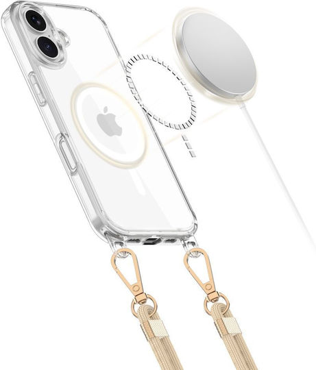 Tech-Protect Flexair Chain Back Cover Plastică / Silicon Bej (iPhone 17e / 16e)