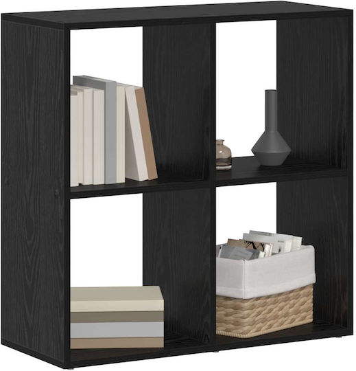 Bibliothek Schwarz Eiche 69.5x29x69.5cm
