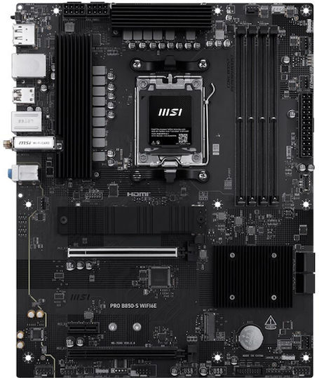 MSI PRO B850-S WIFI6E Motherboard ATX με AMD AM5 Socket