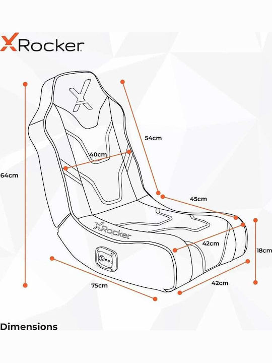 X-Rocker Shadow 2.0 Scaun Gaming Din piele ecologică Black / Gold