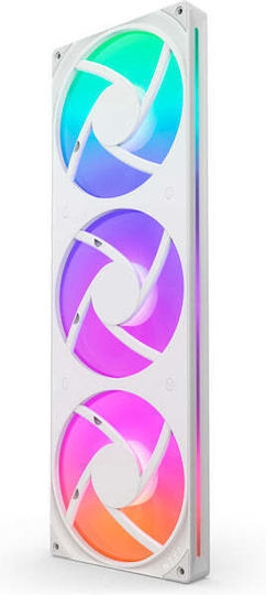 NZXT F420 Case Fan 140mm (2000rpm / 98.61cfm) με RGB Φωτισμό και Σύνδεση 4-Pin PWM Λευκό