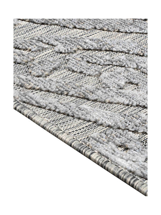 Madi Phantom Scratches Rug Rectangular Grey