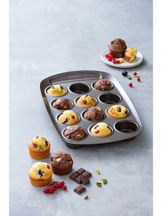 Pyrex No Coating Inox Cupcakes & Muffins 12 Cups Baking Pan