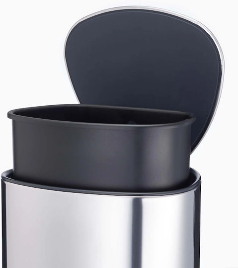 Joseph Joseph Waste Bin Made of Stainless Steel with Pedal Silver 5lt