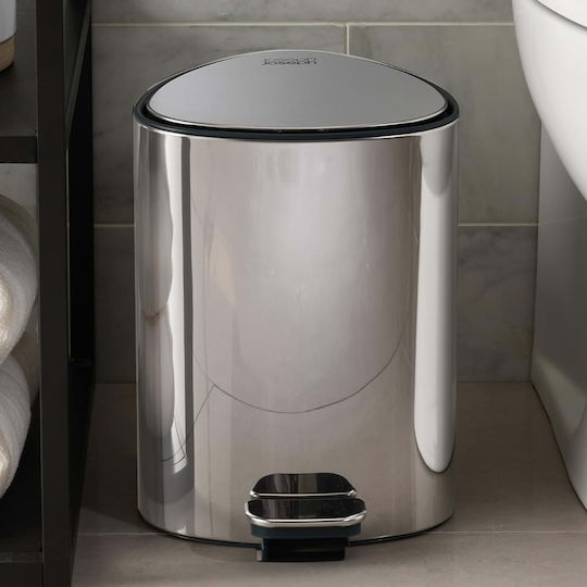 Joseph Joseph Waste Bin Made of Stainless Steel with Pedal Silver 5lt
