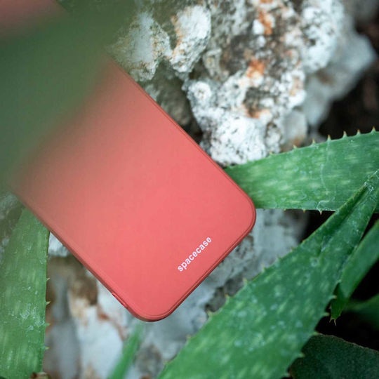 Spacecase Umschlag Rückseite Silikon Rot (Huawei Nova 9 SE)