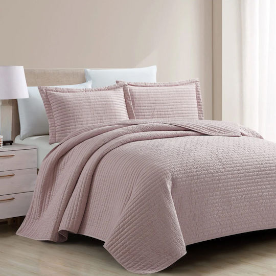 Liolios Home Coverlet King Size Dusty Rose 260x240cm