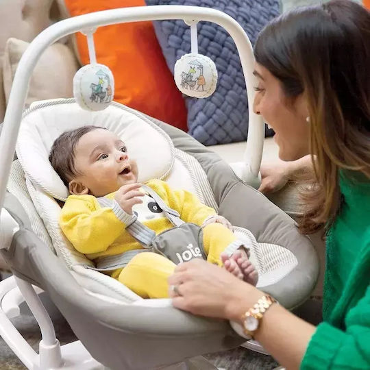 Joie Ηλεκτρικό Relax Μωρού Sansa με Δόνηση Γκρι για Παιδί έως 9kg