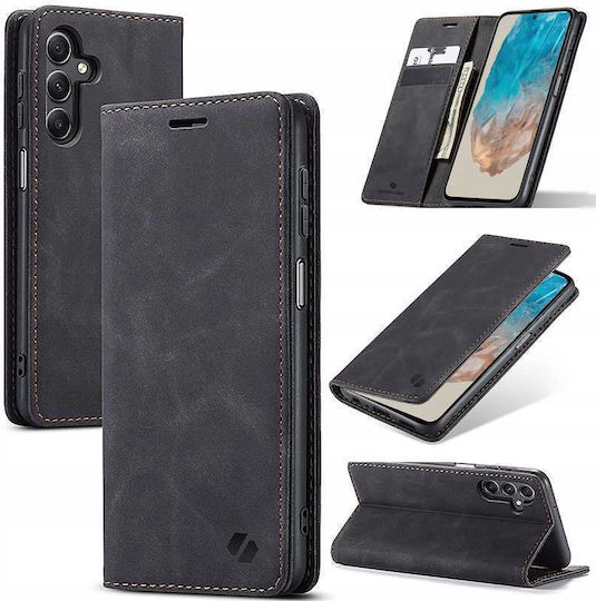 Spacecase Портмоне Кожен / Силиконов Черен Samsung Galaxy M35 5G