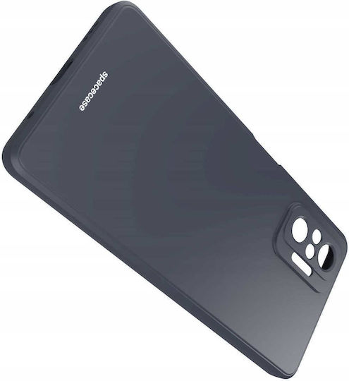 Spacecase Back Cover Σιλικόνης Μαύρο (Redmi Note 10 Pro)
