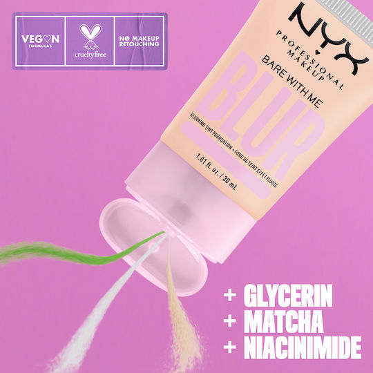 NYX Professional Makeup Bare With Me Blur Flüssig 03 Light Ivory 30ml