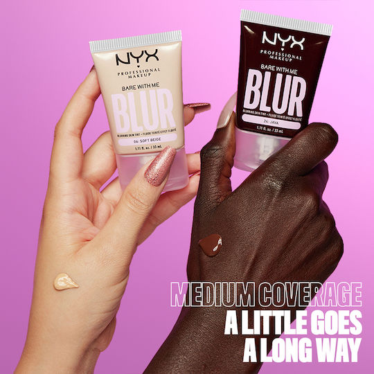 NYX Professional Makeup Bare With Me Blur Liquid Make Up 12 Medium Dark 30ml