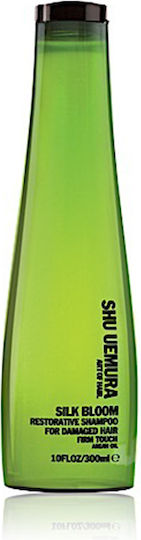 Shu Uemura Silk Bloom Argan Oil Restorative Shampoos Reconstruction/Nourishment & Smoothing for Damaged Hair 300ml