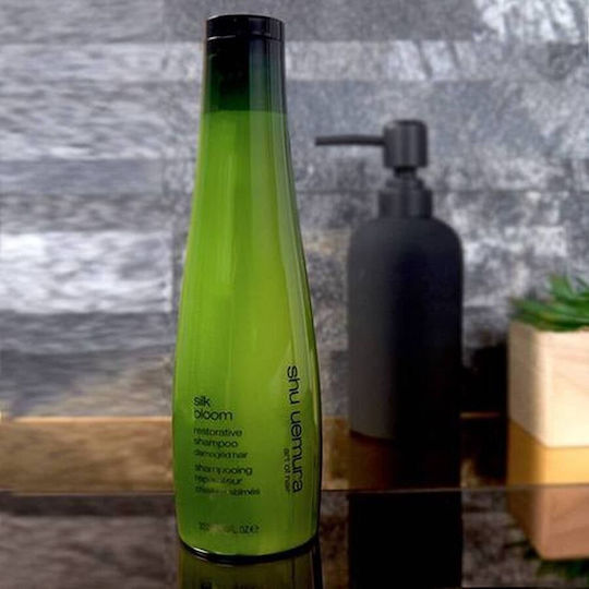 Shu Uemura Silk Bloom Argan Oil Restorative Shampoos Reconstruction/Nourishment & Smoothing for Damaged Hair 300ml
