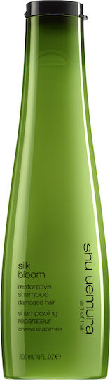 Shu Uemura Silk Bloom Argan Oil Restorative Shampoos Reconstruction/Nourishment & Smoothing for Damaged Hair 300ml
