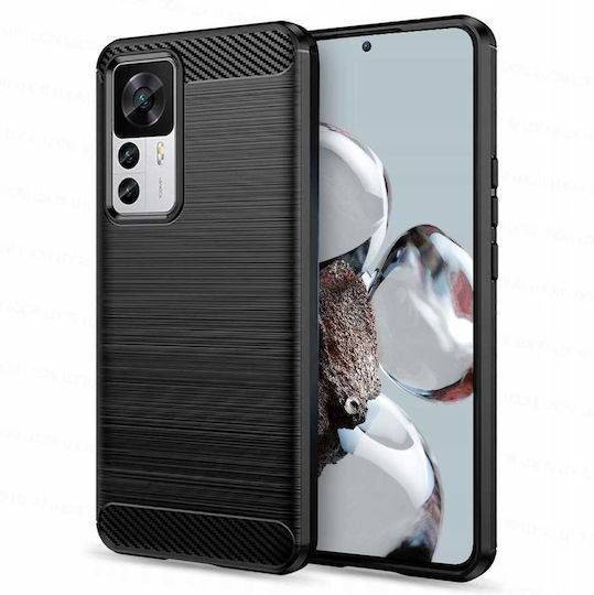 Spacecase Carbon Задна корица Черен (Xiaomi 12T, Xiaomi 12T Pro)