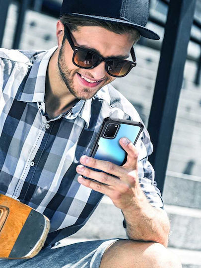 Spacecase Back Cover Πλαστικό / Σιλικόνης Μαύρο (Galaxy S20)