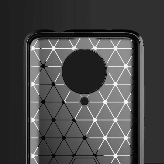 Spacecase Carbon Back Cover Σιλικόνης Μαύρο (Poco F2 Pro)