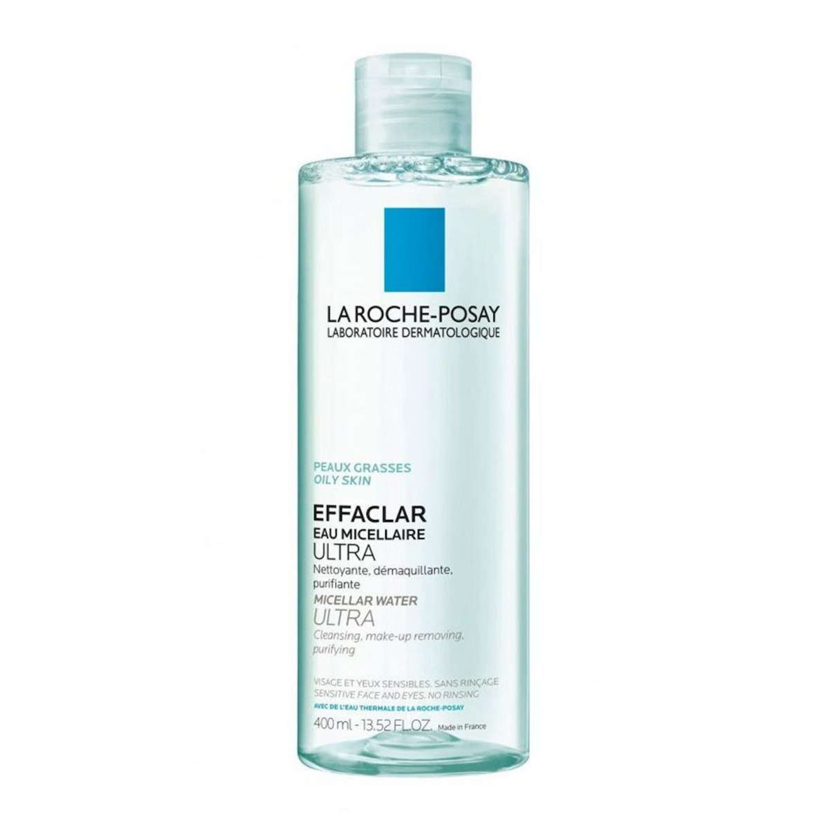 La Roche Posay Effaclar Ultra Micellar Water Αφαίρεσης Μακιγιάζ Προσώπου για Ακνεϊκές Επιδερμίδες 400ml