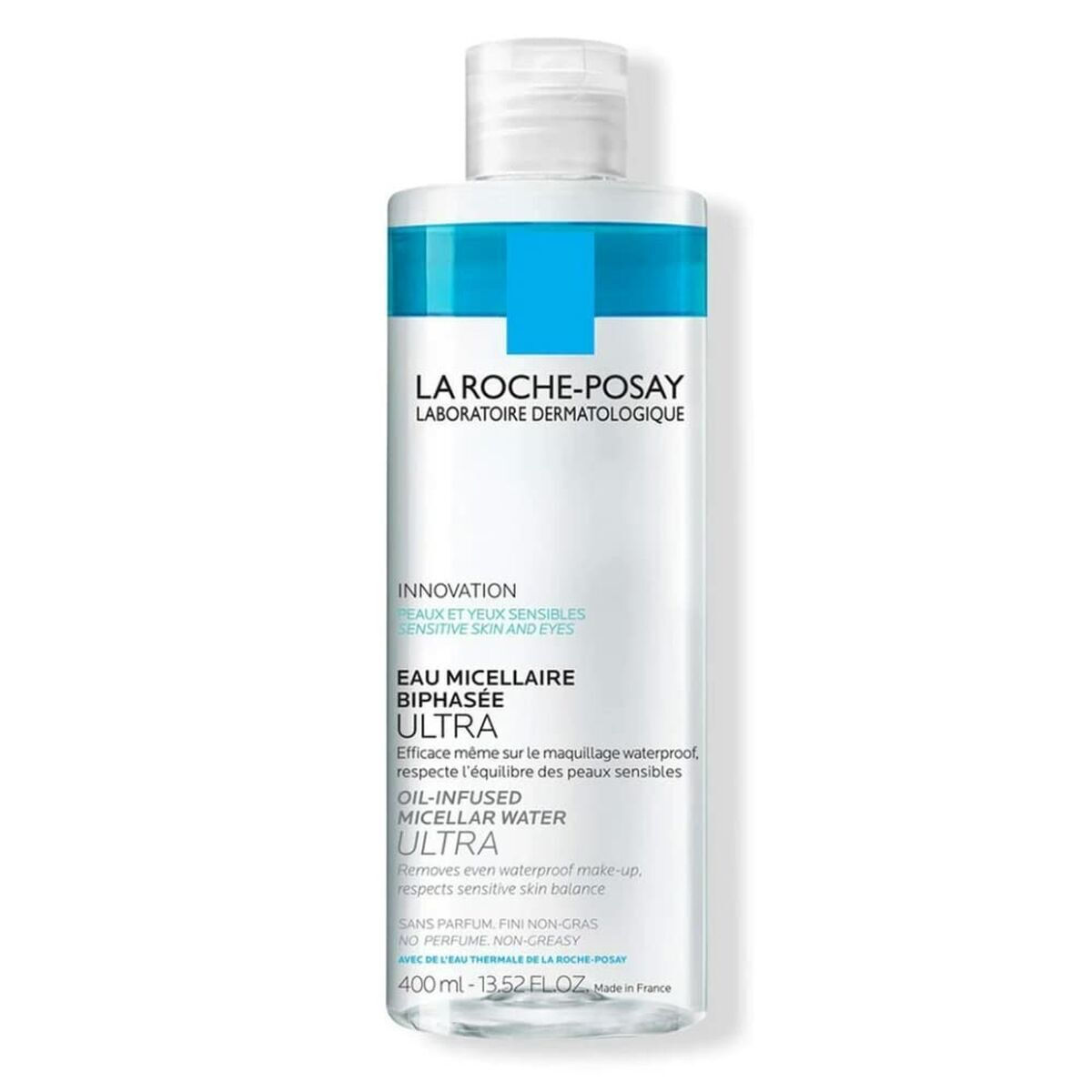 La Roche Posay Oil Infused Ultra Micellar Water Αφαίρεσης Αδιάβροχου Μακιγιάζ Προσώπου 400ml