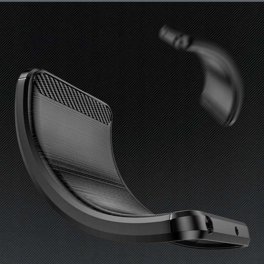 Spacecase Carbon Back Cover Σιλικόνης Μαύρο (Galaxy XCover7)