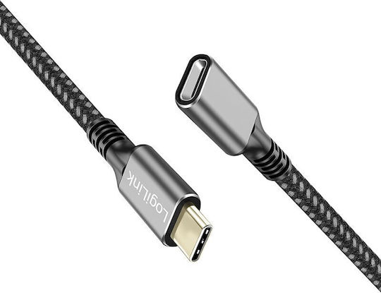 LogiLink USB 3.2 Cable USB-C Male - USB-C Female 100W PD Black 2m CUA0109