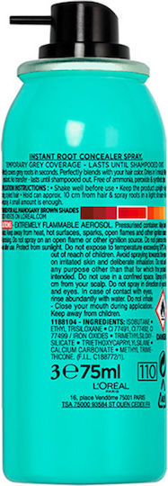 L'Oreal Paris Magic Retouch Προσωρινή Βαφή Μαλλιών σε Spray Mahogany Brown 75ml