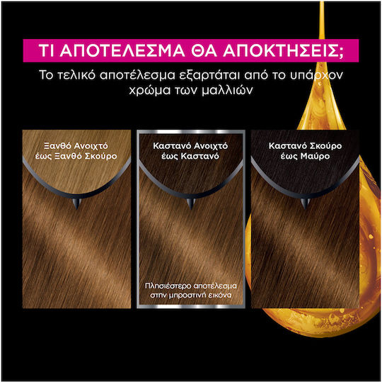 Garnier Olia Βαφή Μαλλιών Χωρίς Αμμωνία 6.3 Ξανθό Σκούρο Μελί 60gr