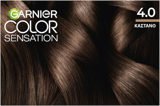 Garnier Color Sensation Βαφή Μαλλιών 4.0 Καστανό 110ml