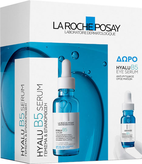 La Roche Posay Hyalu B5 & Gift Hyalu B5 Eye Serum 5ml Moisturizing & Anti-aging Serum Face with Hyaluronic Acid & Vitamin B5 for Revitalization 30ml