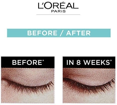L'Oreal Paris Clinically Proven Moisturizing Eyelash Serum with Hyaluronic Acid & Panthenol for Nourishing 1.9ml