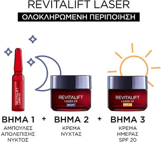 L'Oreal Paris Revitalift Laser Anti-aging Serum Face with Hyaluronic Acid for Radiance & Firming 7x1ml