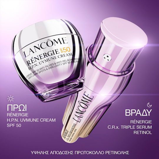 Lancome Rénergie C.R.X. Triple Soothing & Anti-aging Serum Face with Retinol & Vitamin C for Radiance 50ml