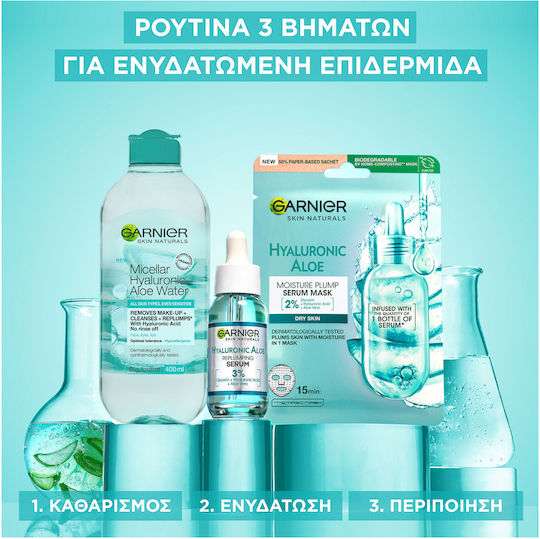 Garnier Hyaluronic Aloe Moisturizing Serum Face with Hyaluronic Acid for Firming 30ml