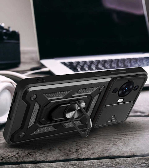 Spacecase Umschlag Rückseite Schwarz (Huawei Nova 11, Huawei Nova 12S)