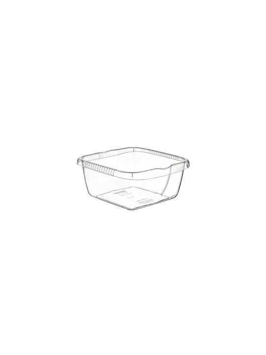 Plast Art Bol de Servire Pătrat Transparent