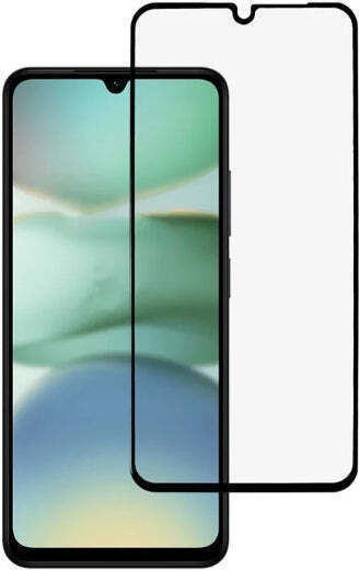 Vollflächig gehärtetes Glas Schwarz (Redmi A5)