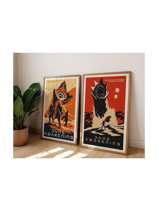 Gaming Poster Dune Awakening Pop Art Gm2387 21cm X 30cm White Frame PVC