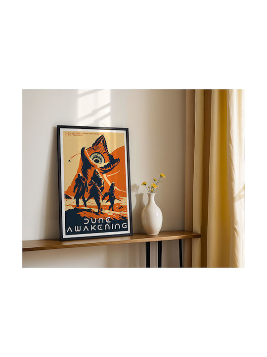 Gaming Poster Dune Awakening Pop Art Gm2386 21cm X 30cm Λευκό Ξύλινο Κάδρο