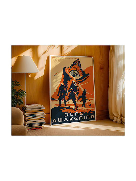 Gaming Poster Dune Awakening Pop Art Gm2386 21cm X 30cm Λευκό Ξύλινο Κάδρο