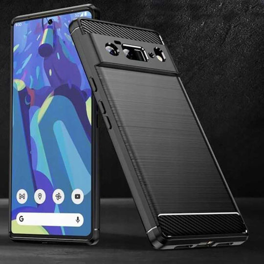 Spacecase Carbon Back Cover Μαύρο (Google Pixel 6a)