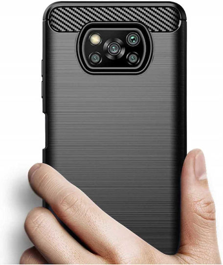 Spacecase Силиконова Задна Корица Черен (Poco X3 NFC / X3 Pro)