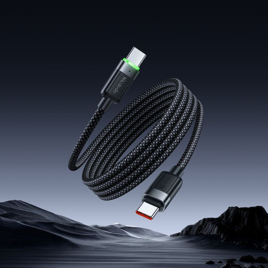 Mcdodo Magnetic USB 2.0 Cable USB-C Male - USB-C 60W Black 1.2m 606P90