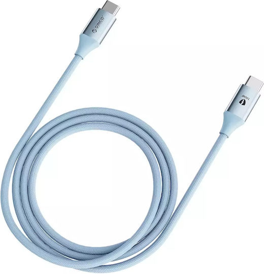 Orico USB 2.0 Cable USB-C male - USB-C 100W PD Μπλε 1m