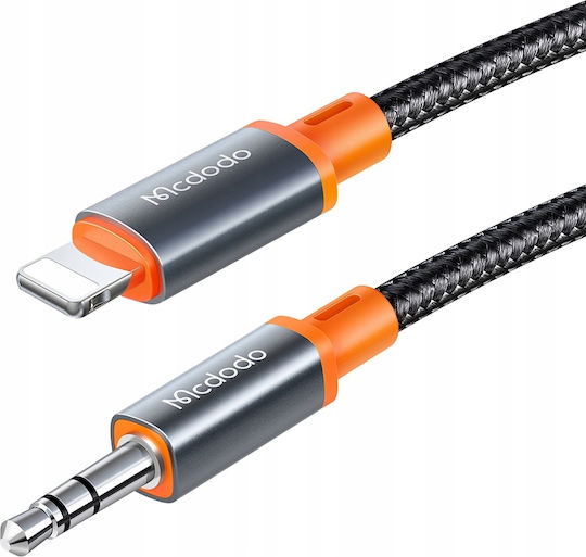 Mcdodo Braided 3.5mm to Lightning Cable Μαύρο 1.8m (CA-0890)